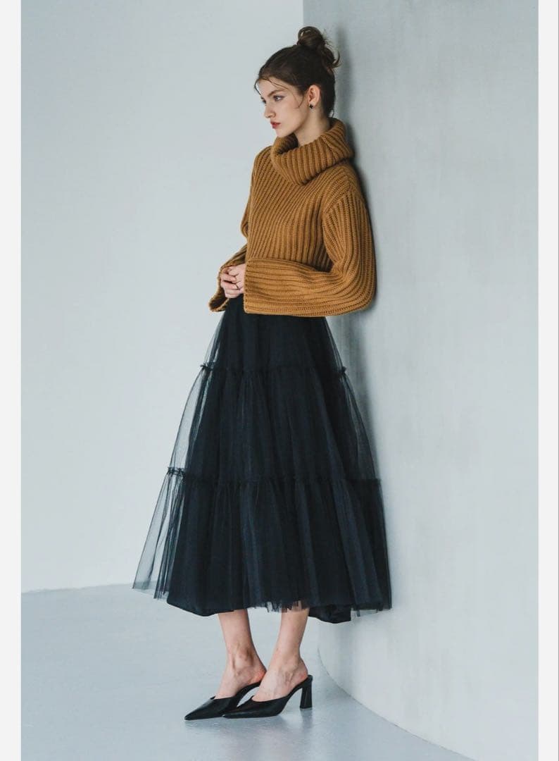 sheller three tier tulle skirt シェリエ スカート