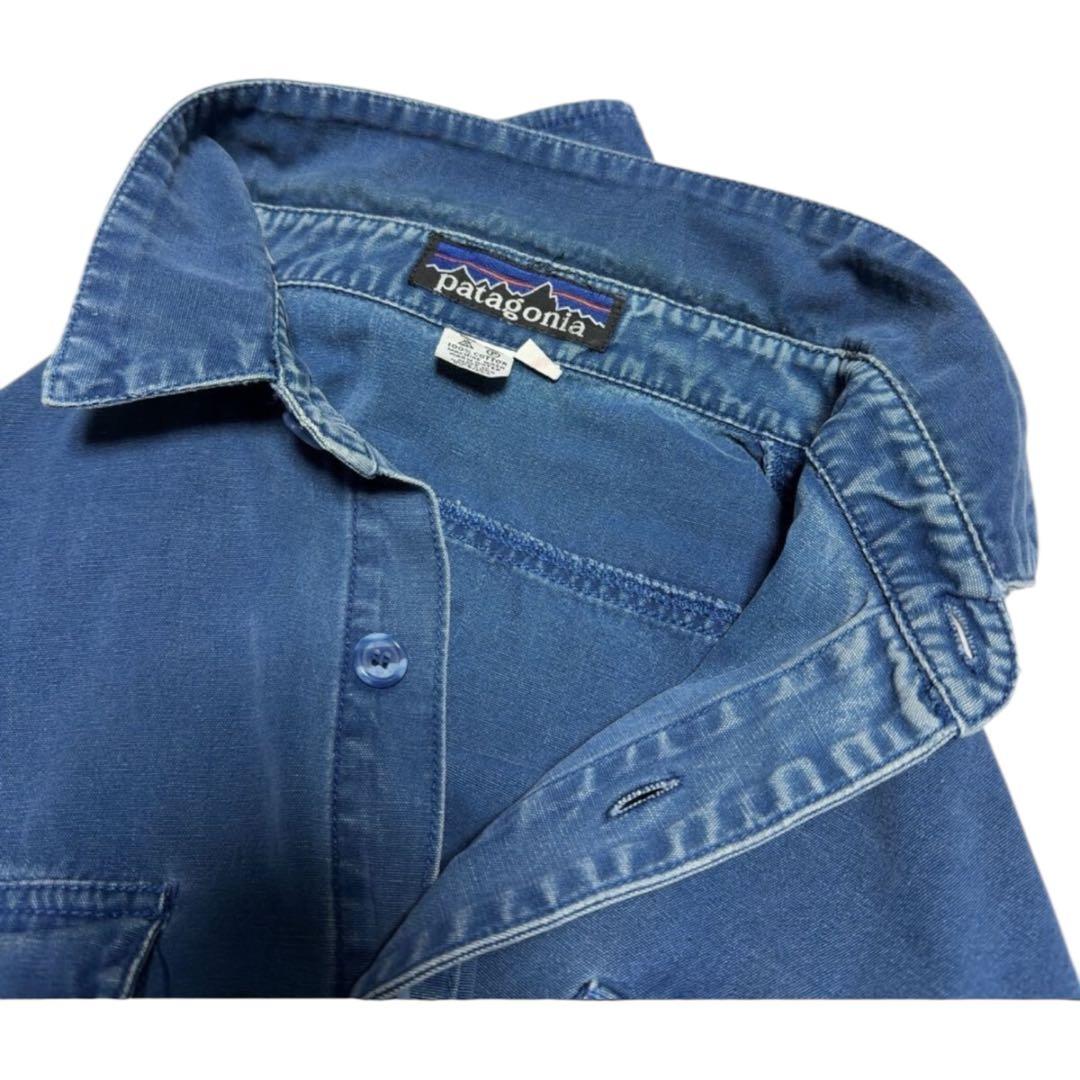 80sヴィンテージ patagonia パタゴニア　ワークシャツ　デニムシャツ