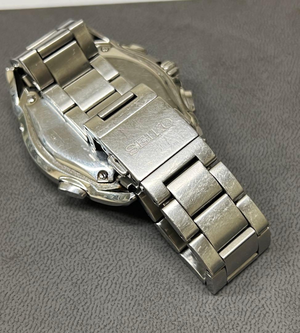 セイコー　ブライツ　電波ソーラー　クロノグラフ　電波時計