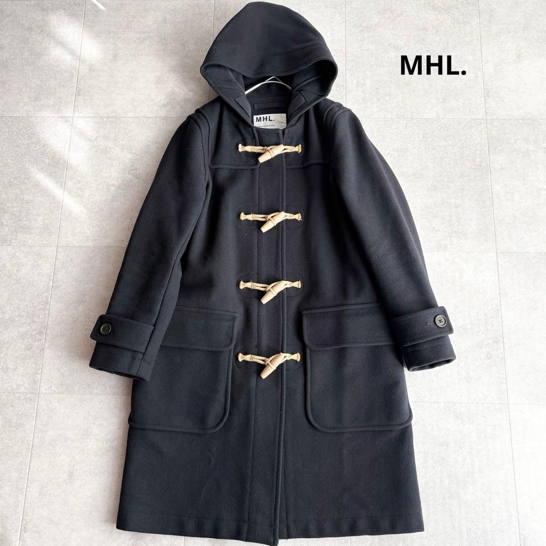MHL. メルトンウール ダッフルコート ネイビー Ⅰ