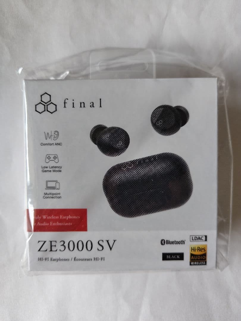 final ZE3000 SV ブラック ワイヤレスイヤフォン