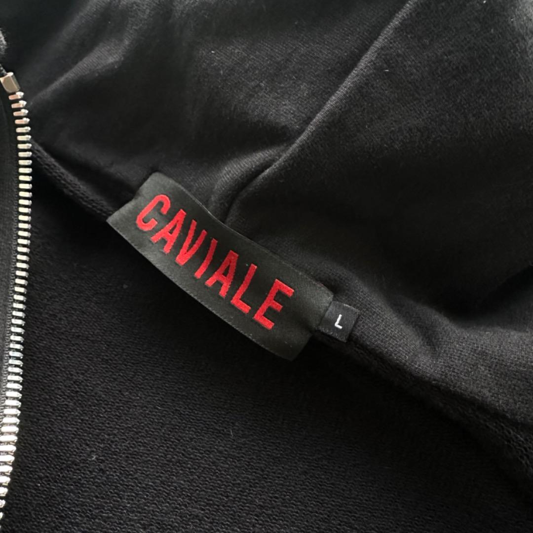 CAVIALE ジップ パーカー