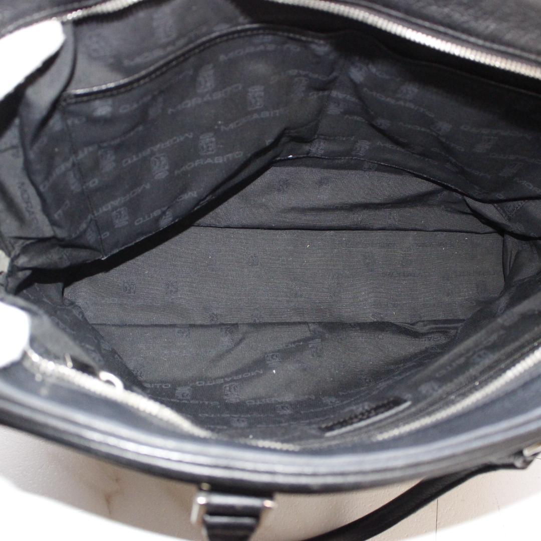 MORABITO ビジネスバッグ レザー ブラック 通勤用 トートバッグ