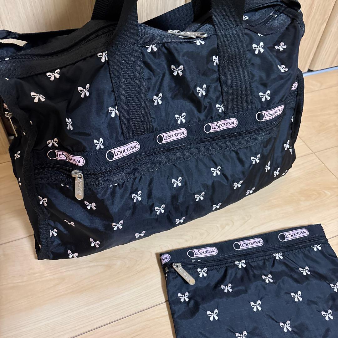 レスポートサック　ハワイ限定ボストンバッグミディアムサイズ　ポーチ付き