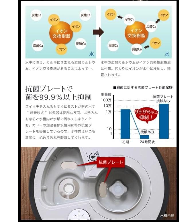cado STEM 620 加湿器 超音波式 ホワイトダスト抑制 除菌 年中活躍