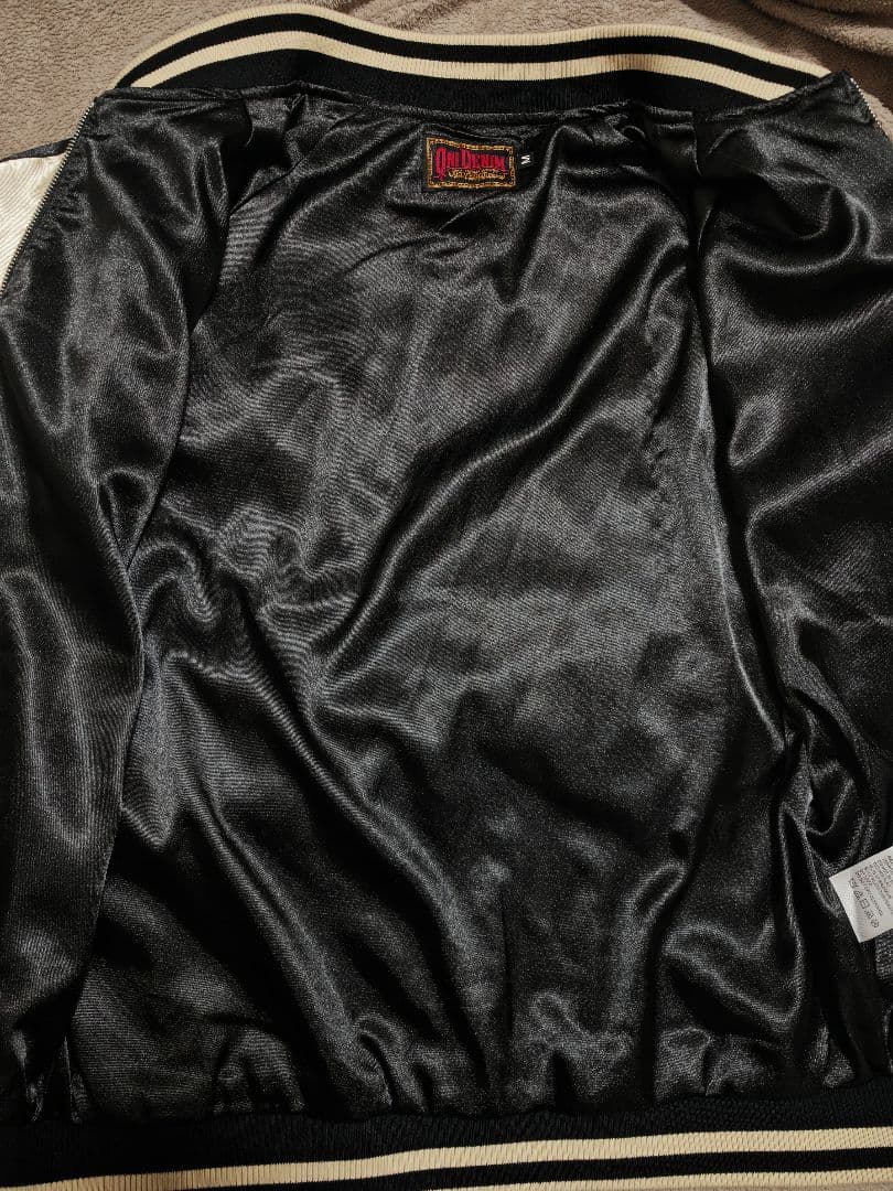 Oni Denim 美品 日本限定 スカジャン vintage サテン 狼桜