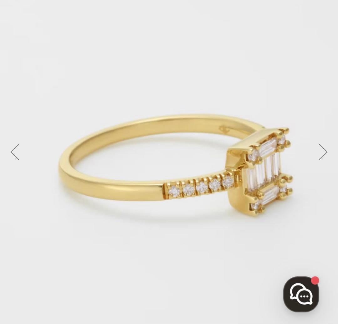 K18YGダイヤモンドリング