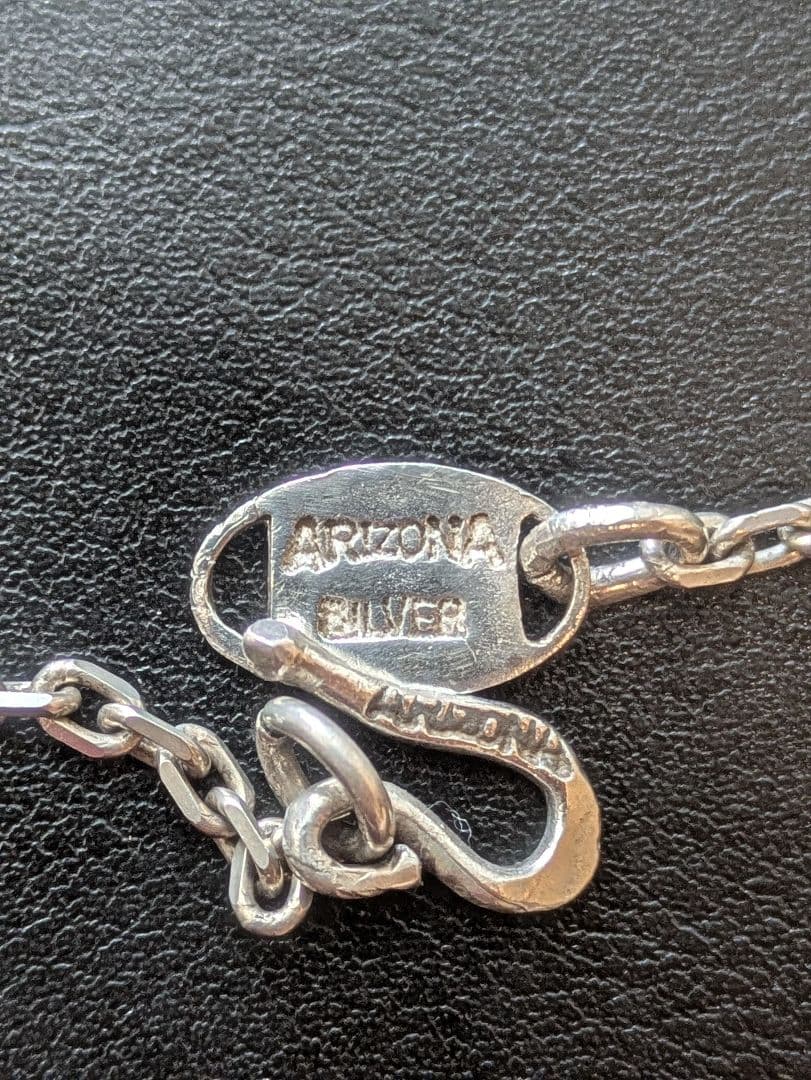 美品アリゾナフリーダム極細50cmネックレスチェーンフック付