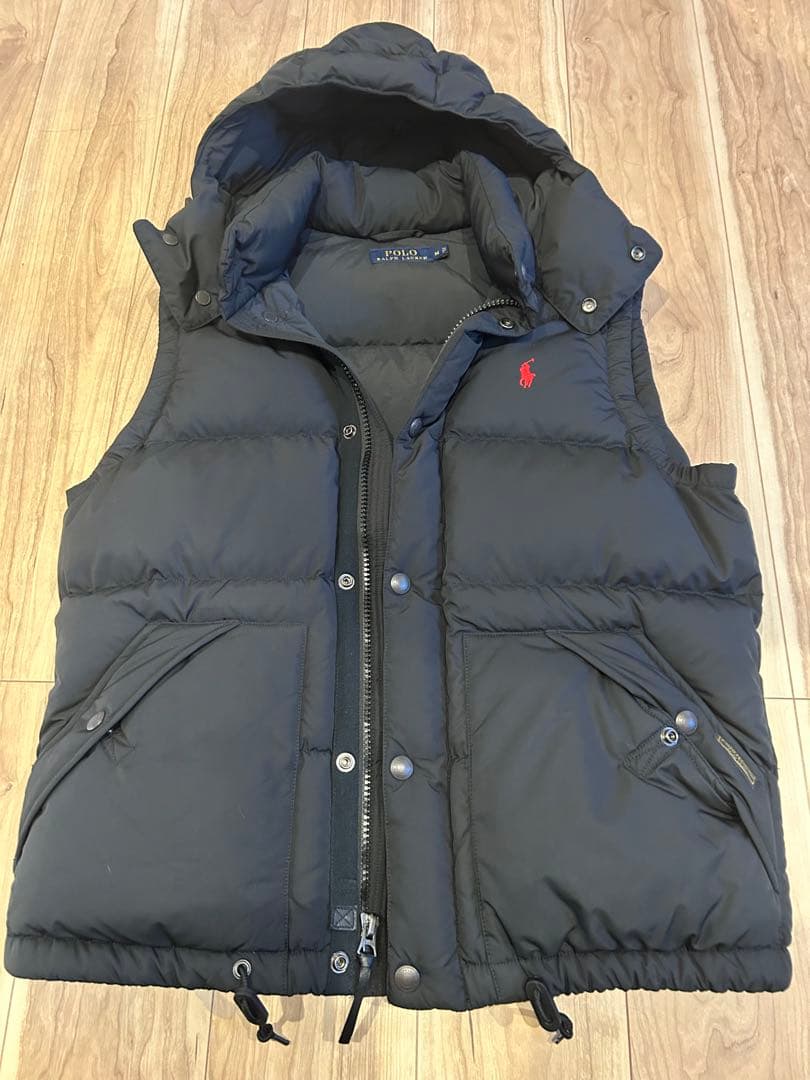 POLO RALPH LAUREN ブラック ダウンベスト M メンズ