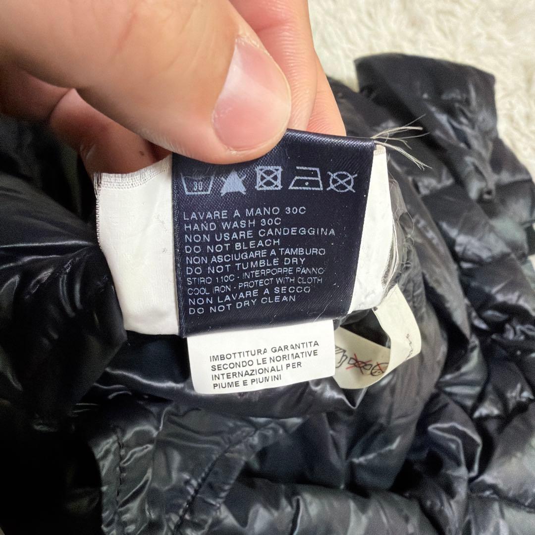 希少XLサイズ相当　ヘルノ　ダウンコート　ライトダウン　レイヤード　ブラック