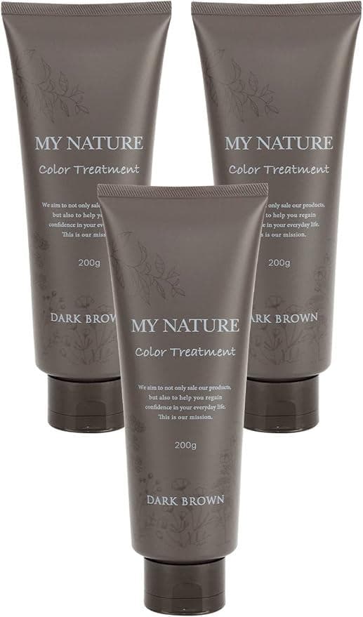 新品 マイナチュレ カラートリートメント 白髪染め 3本セット ダークブラウン