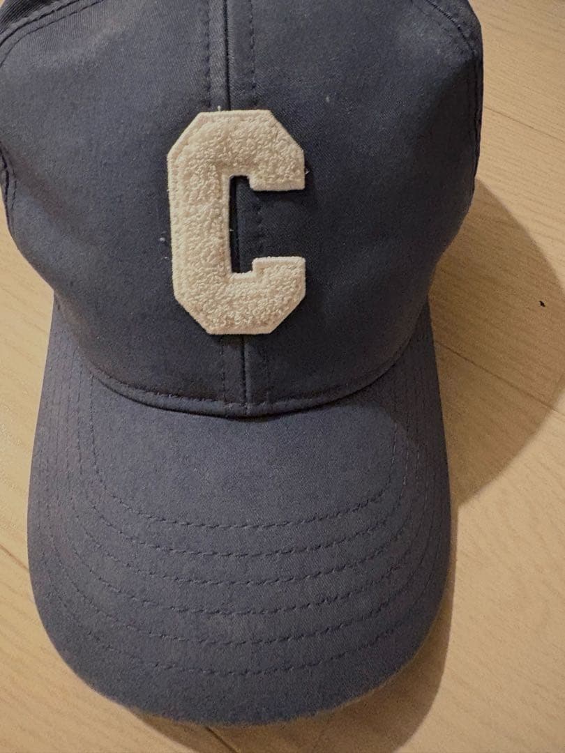 セリーヌ　CELINE Cロゴキャップ ネイビー