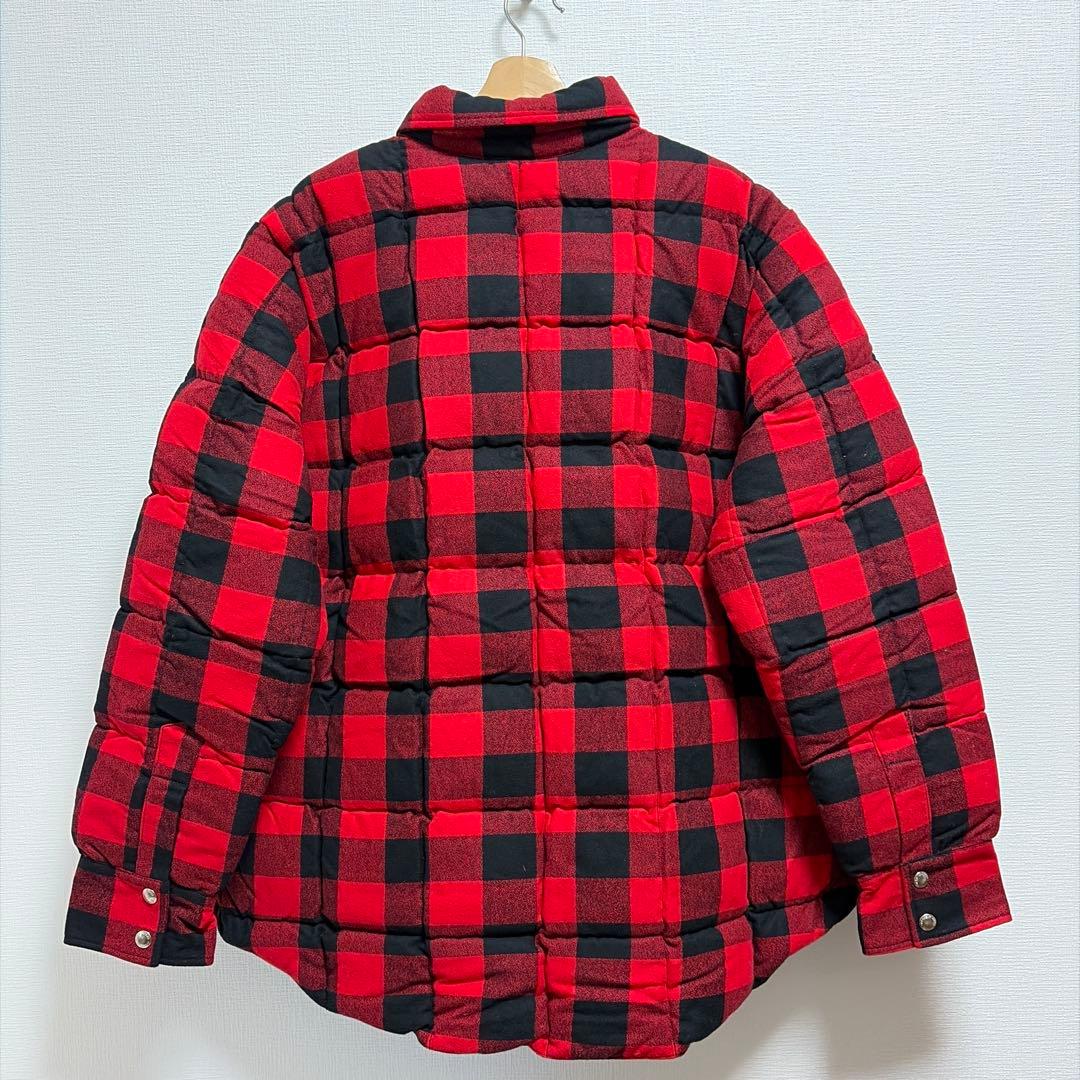 ボーイズマーケット別注クレセントダウンバッファローチェック未使用品　XXL