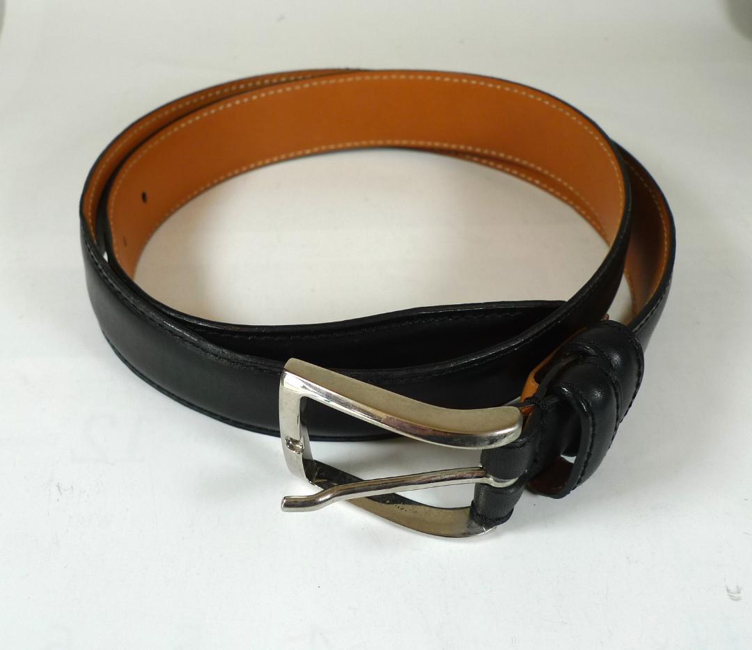 美品★フェリージ　ベルト　イタリア製　46-85　SOLID BRASS　レザー