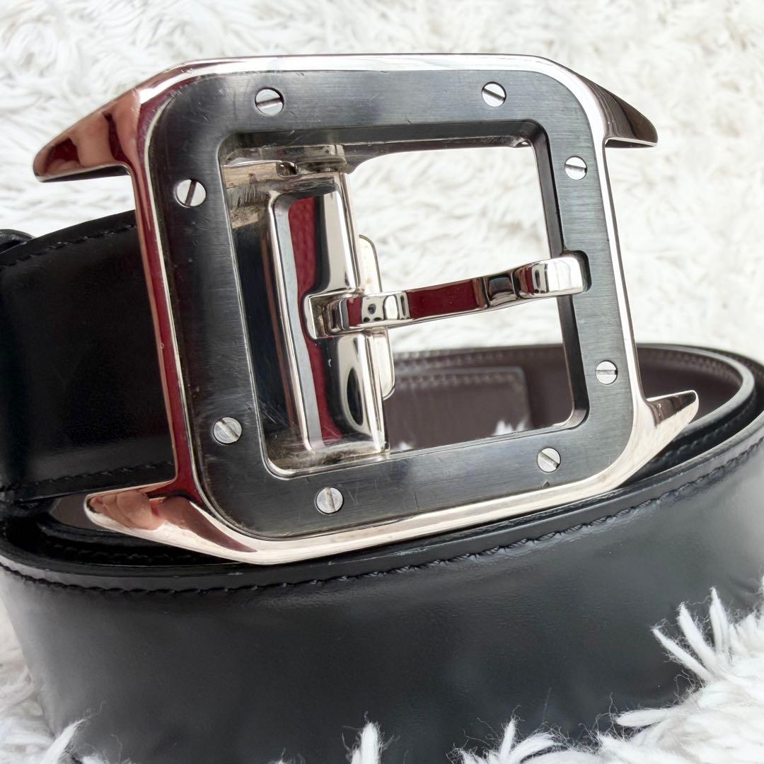【美品】Cartier カルティエ サントス ドゥ ベルト リバーシブル