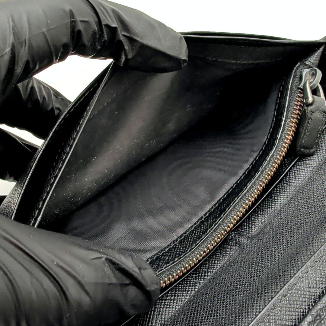 PRADA 長財布 二つ折り プラダ サフィアーノレザー メタルロゴ ブラック