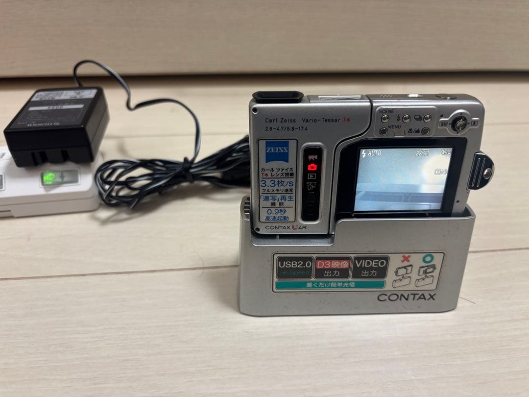 CONTAX U4R Carl Zeiss Tessar T* バッテリー無し