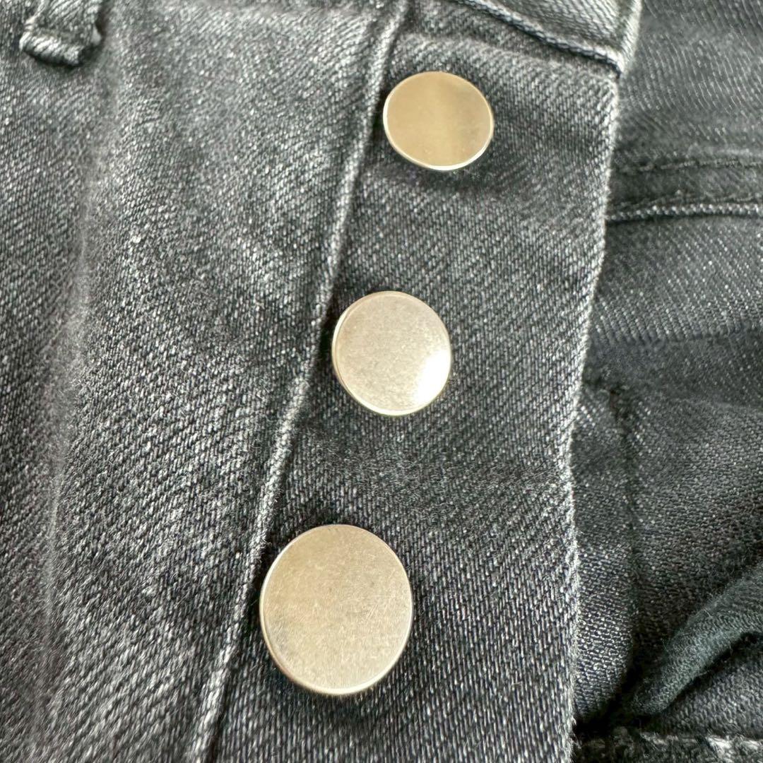 ディオールオム 10aw クリス期 ブラックデニムパンツ サイドライン 26