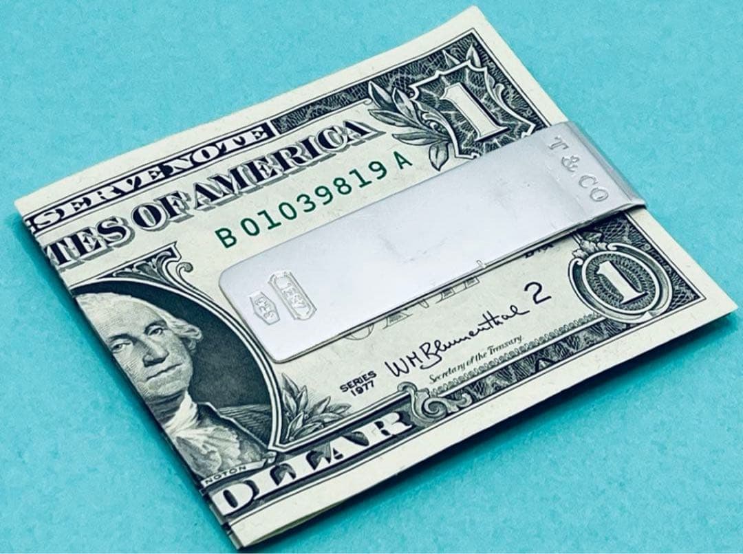 h646 オールド　ティファニー　1837 マネークリップ　シルバー　925