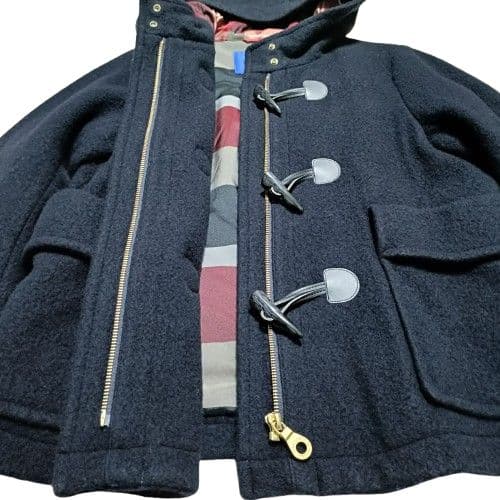 【極美品】クレストブリッジ ダッフルコート ゴールド金具 ダークネイビー 38