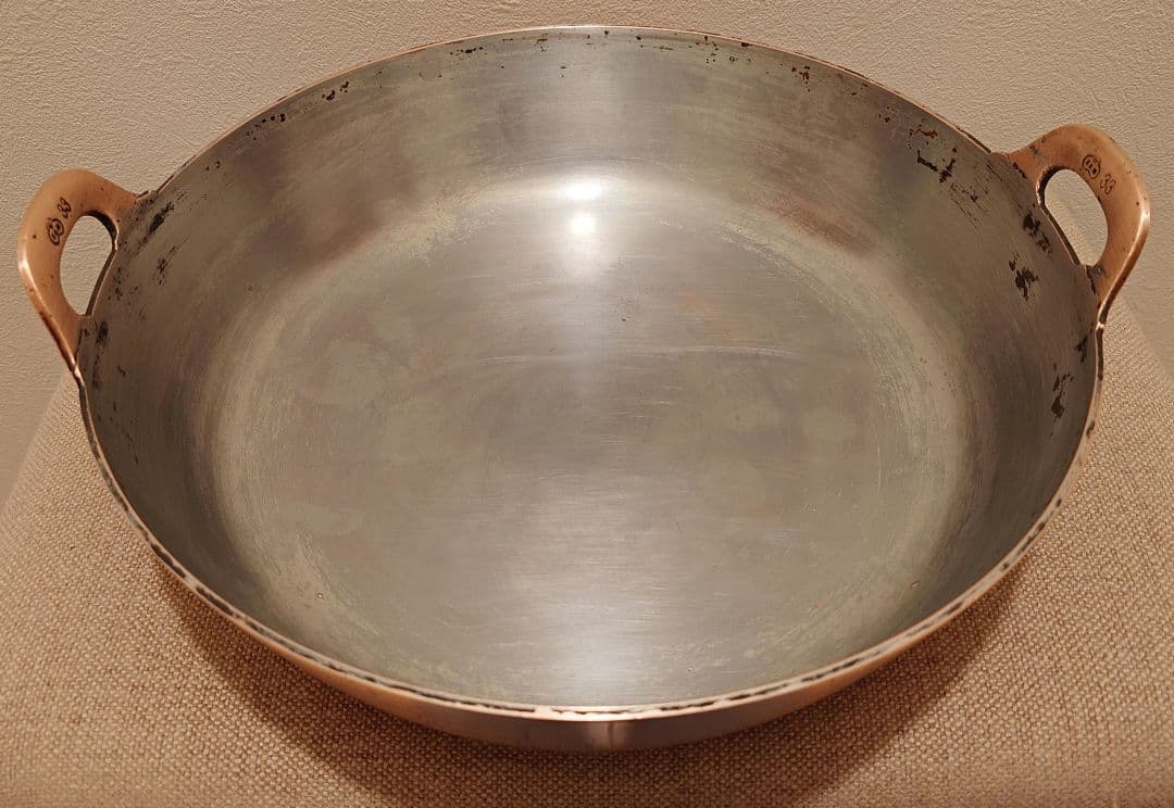 純銅製 業務用 大型 銅鍋 極厚 天ぷら鍋 33cm 送料込み