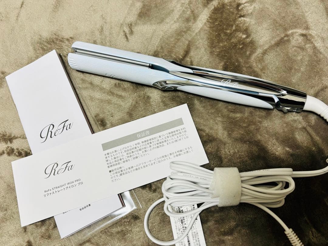 MTG Refa リファ ストレートアイロン プロ ホワイト (箱付き)