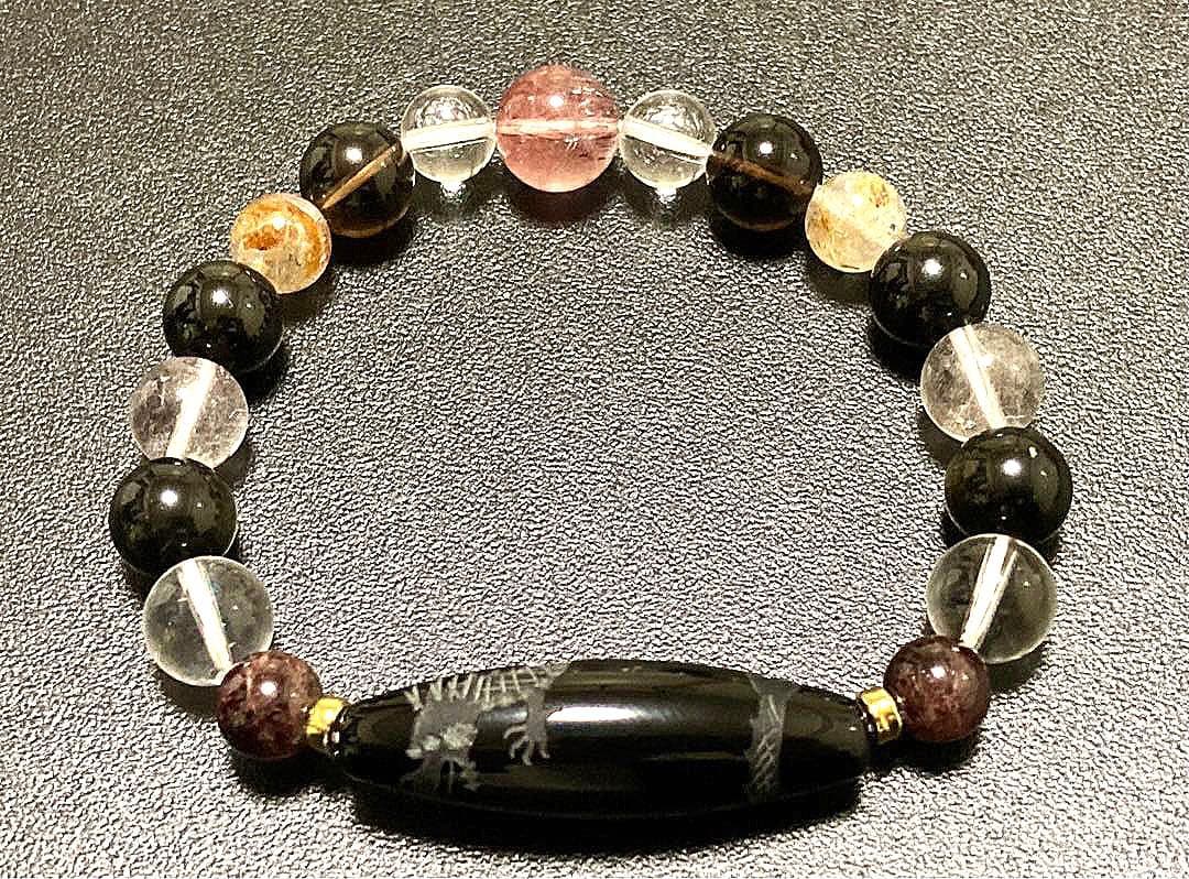 koko　天地幻の希少石と選定皇帝黒龍幻神天珠の神ブレス　〜天照龍神5〜