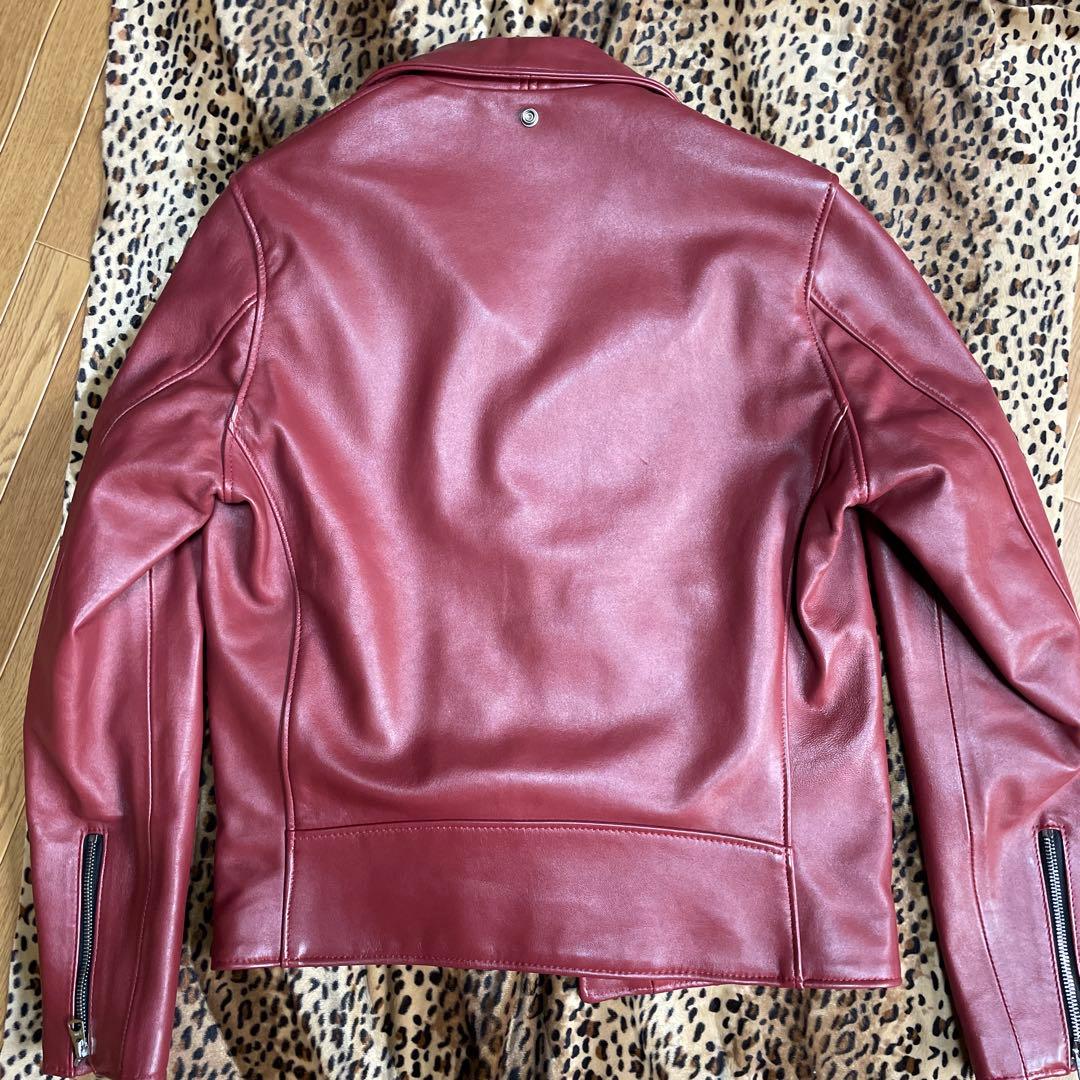 コタくん専用Schott バーガンディ ダブルライダースジャケット 38