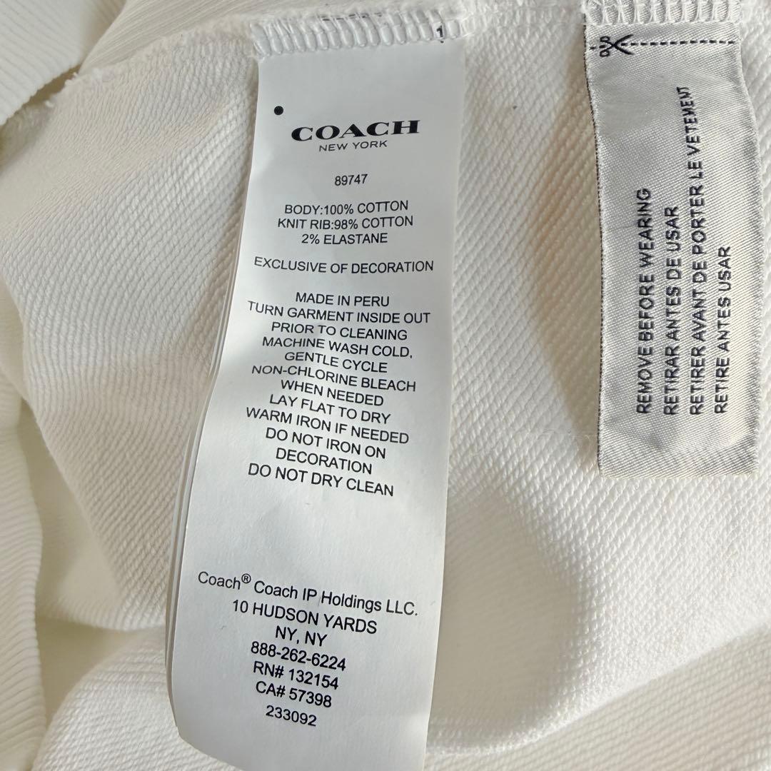 【美品】 COACH オーバーサイズ パーカー Cロゴ 89747