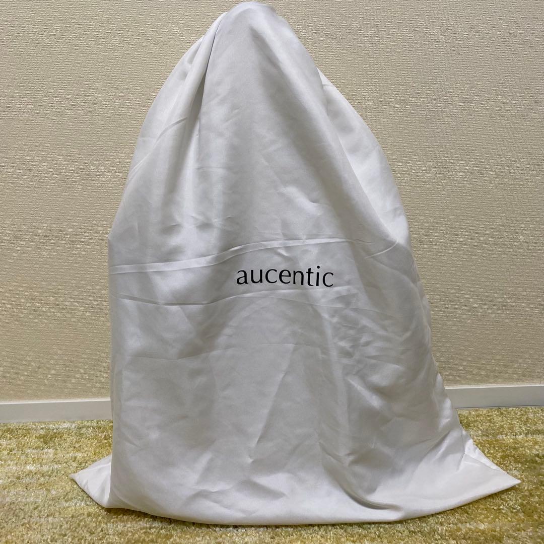 aucentic イタリアンレザー カジュアル トート ミディアム ブラック