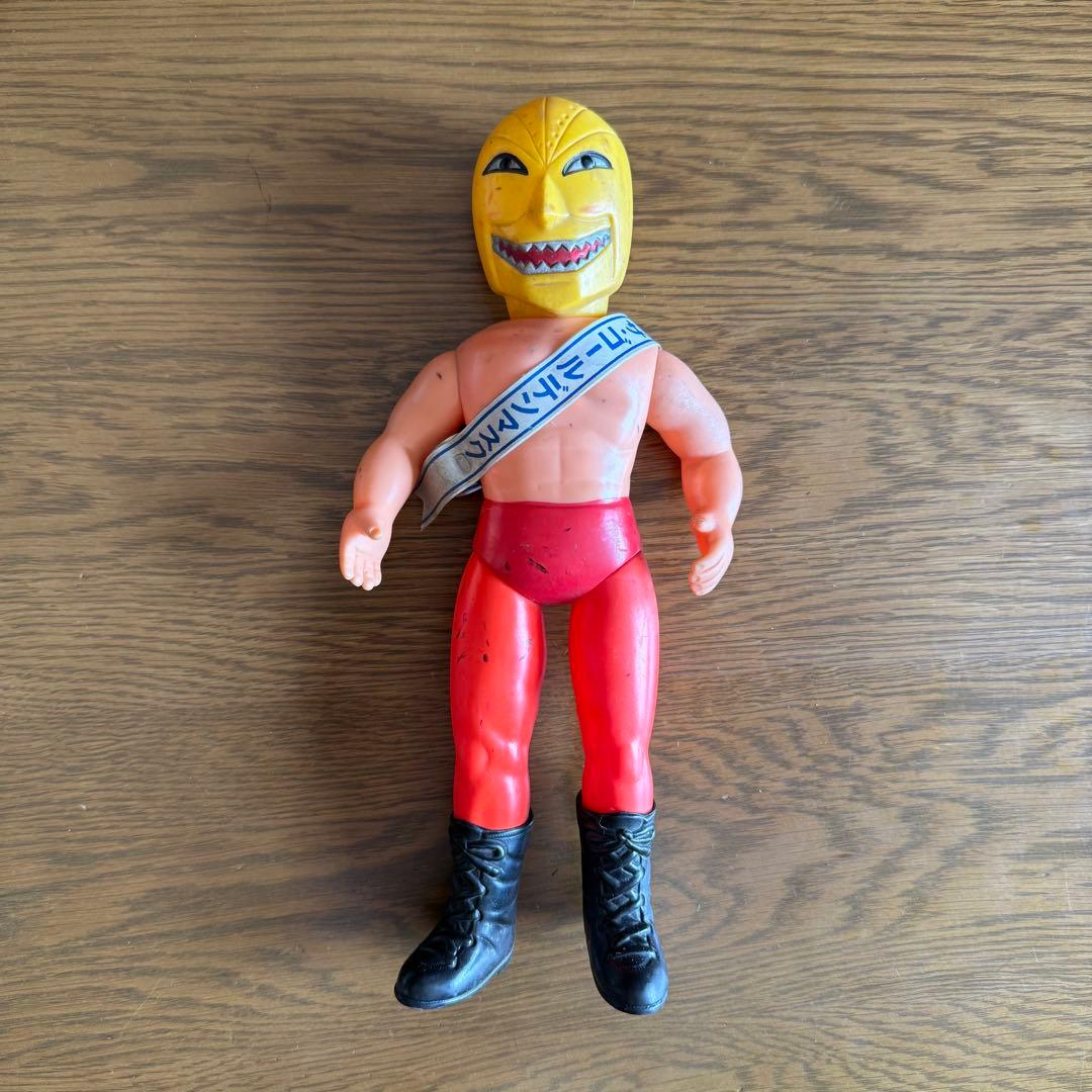 【当時物】ザ・ゴールデンマスク ソフビ 中島製作所 辻なおき 梶原一騎 レアもの