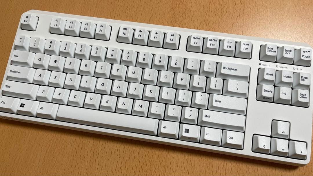 【ほぼ新品】REALFORCE R4 英語45gテンキーレス白 R4HD21