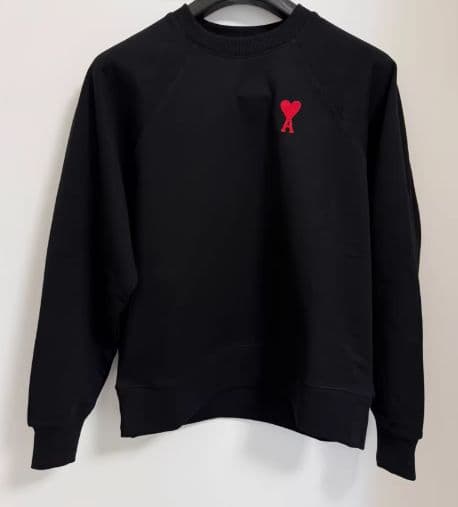 ✨ ami paris アミパリ 黒 トレーナー　サイズ L