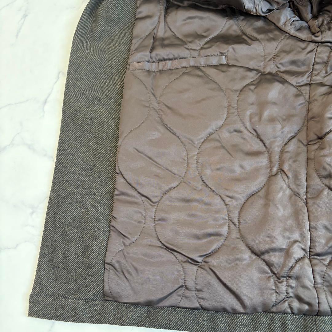 美品 TOMORROWLAND ウールツイード ニットコンビブルゾン 4.9万円