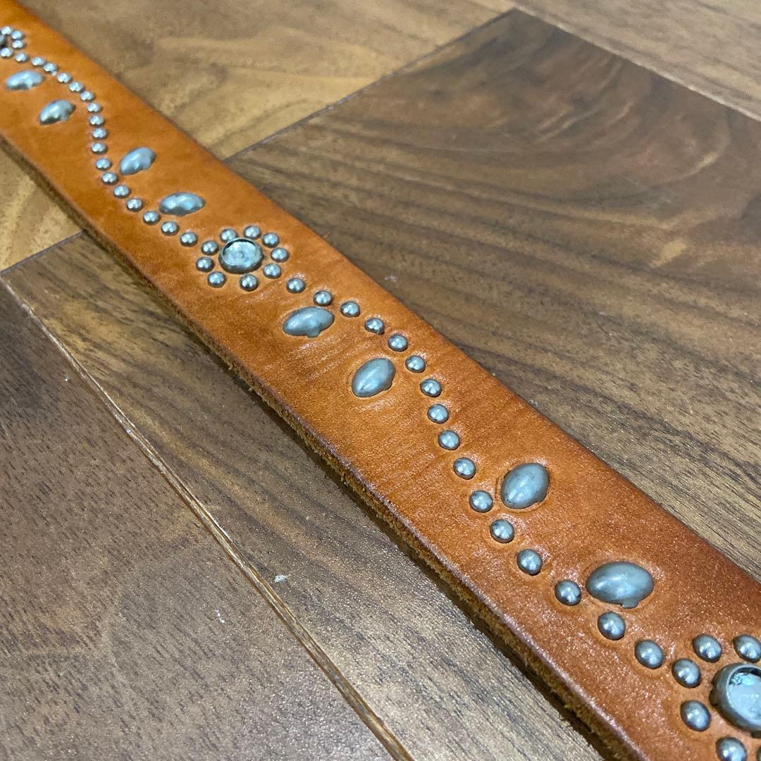 2点 HTC フラワースタッズ ナローベルト クリアストーン 34inch