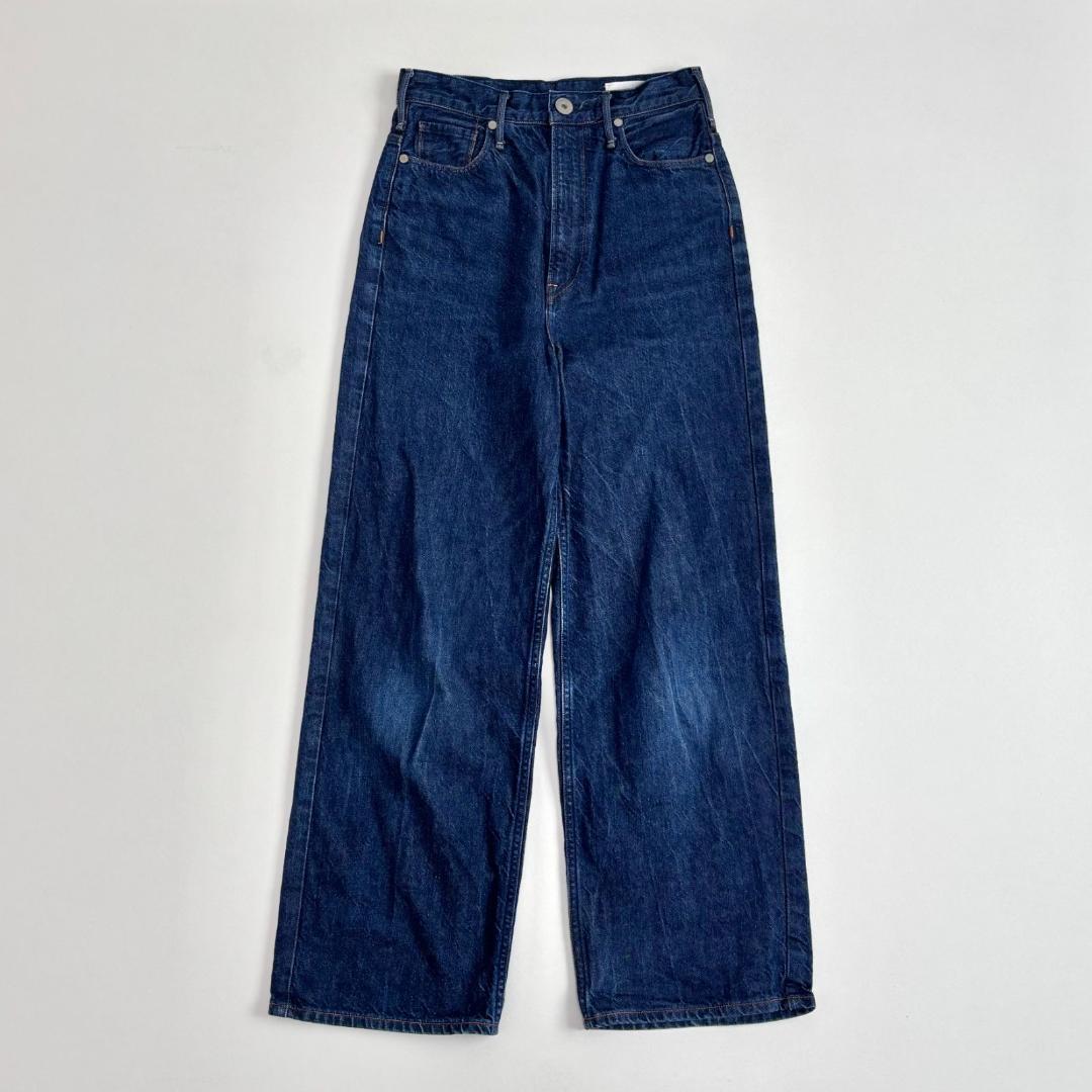 美品✨アッパーハイツ　THE NIECE デッド風 デニム　濃紺 23 ニース