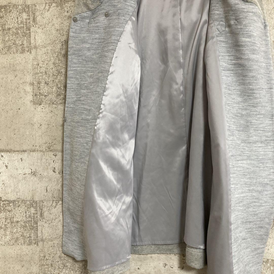 美品ROSE TIARA フーデットコート　ライトグレー　サイズ46 ダッフル