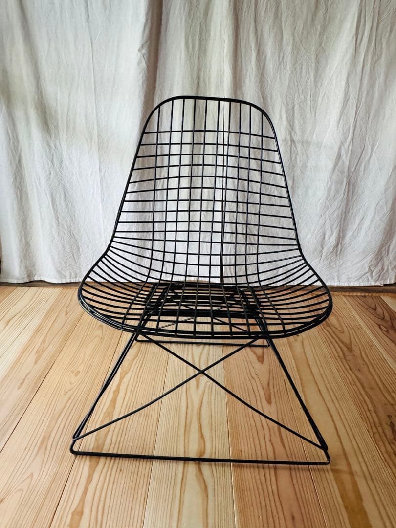 11月末日まで・ブラック メッシュワイヤーチェア