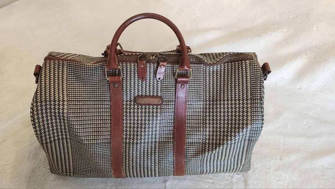 Polo Ralph Lauren チェック柄ボストンバッグ　ビンテージ