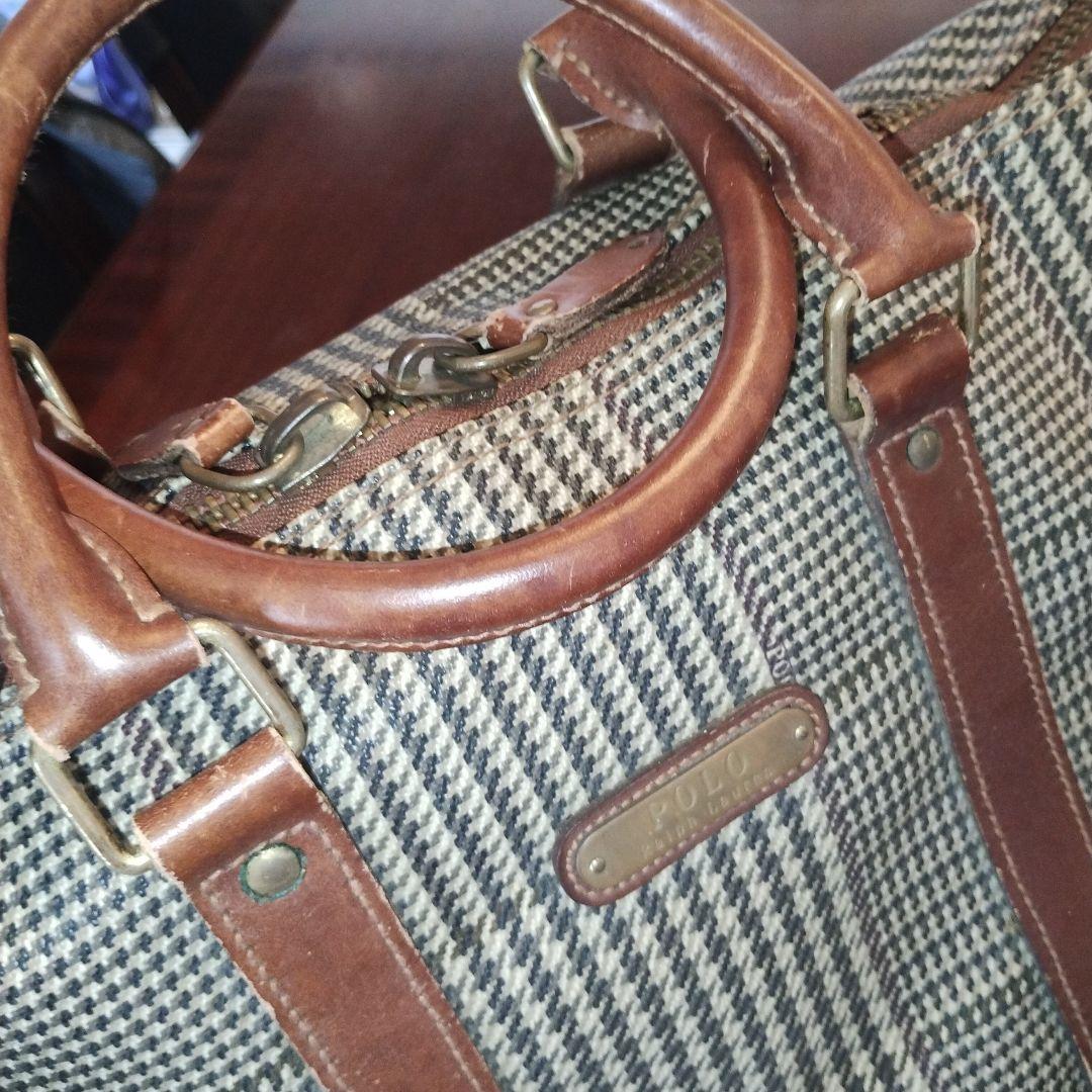 Polo Ralph Lauren チェック柄ボストンバッグ　ビンテージ