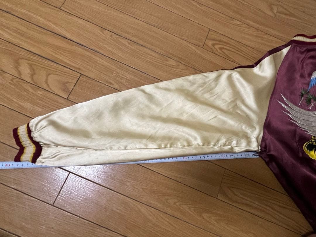 50s スカジャン ビッグサイズ アローポケット 綿無し T.T.Sジッパー