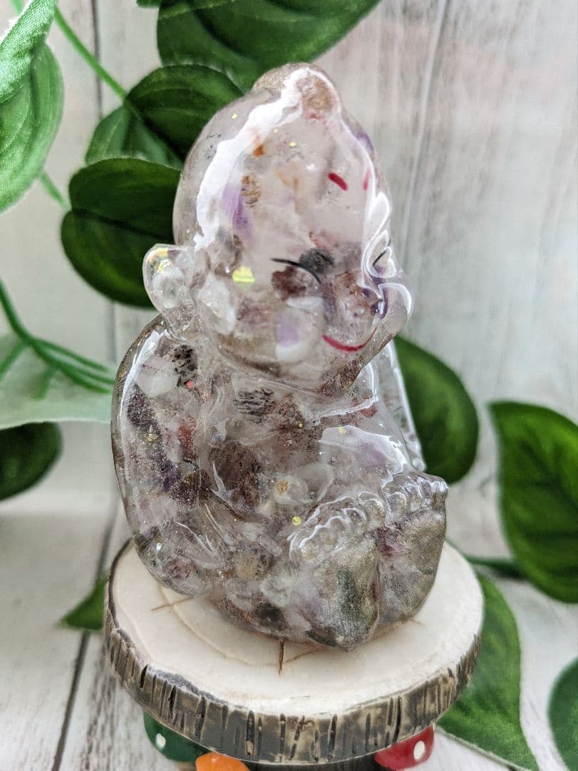 【はる】ラリマーのかめちゃん形オルゴナイト☆他３点