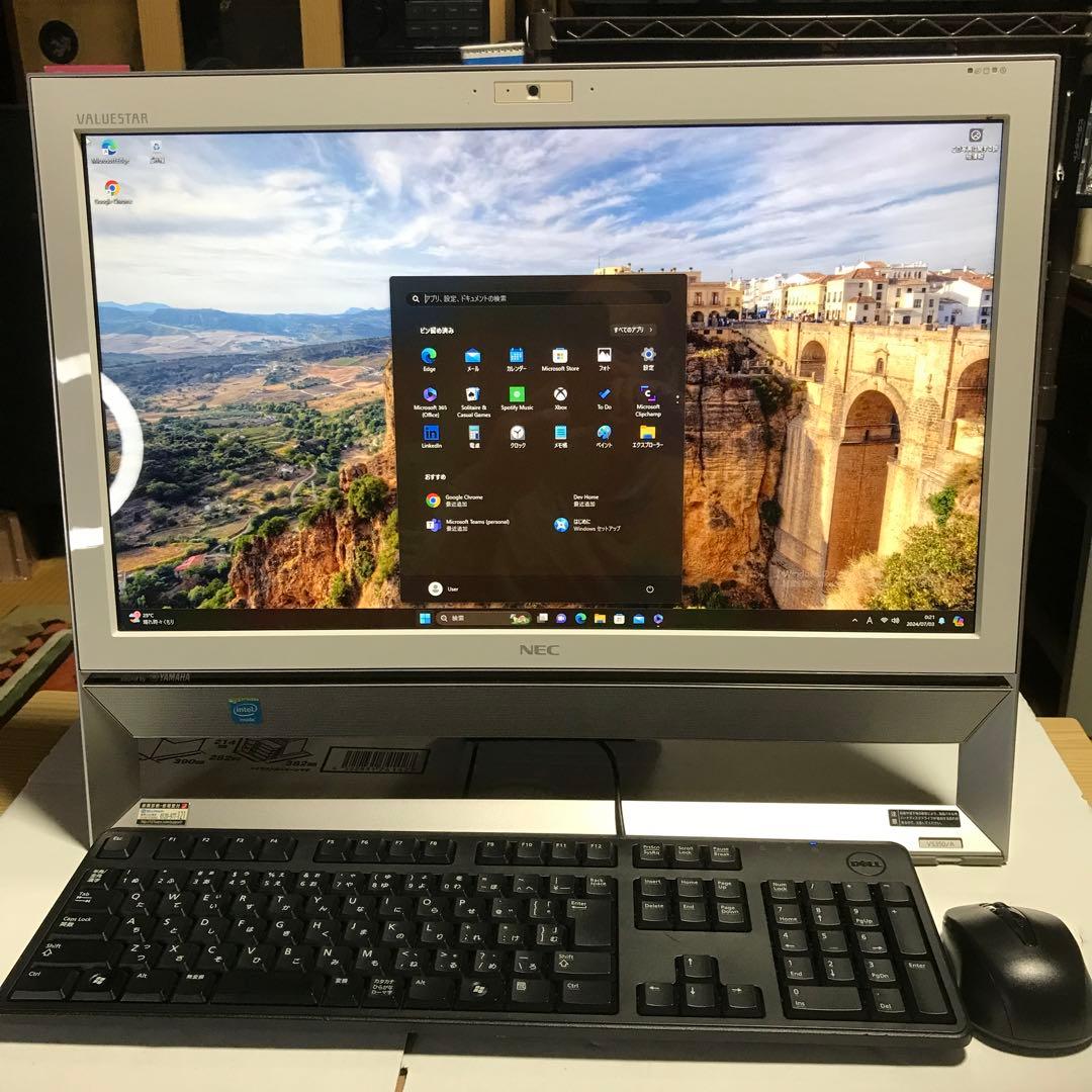 NECバリュースターWindows11core M美品