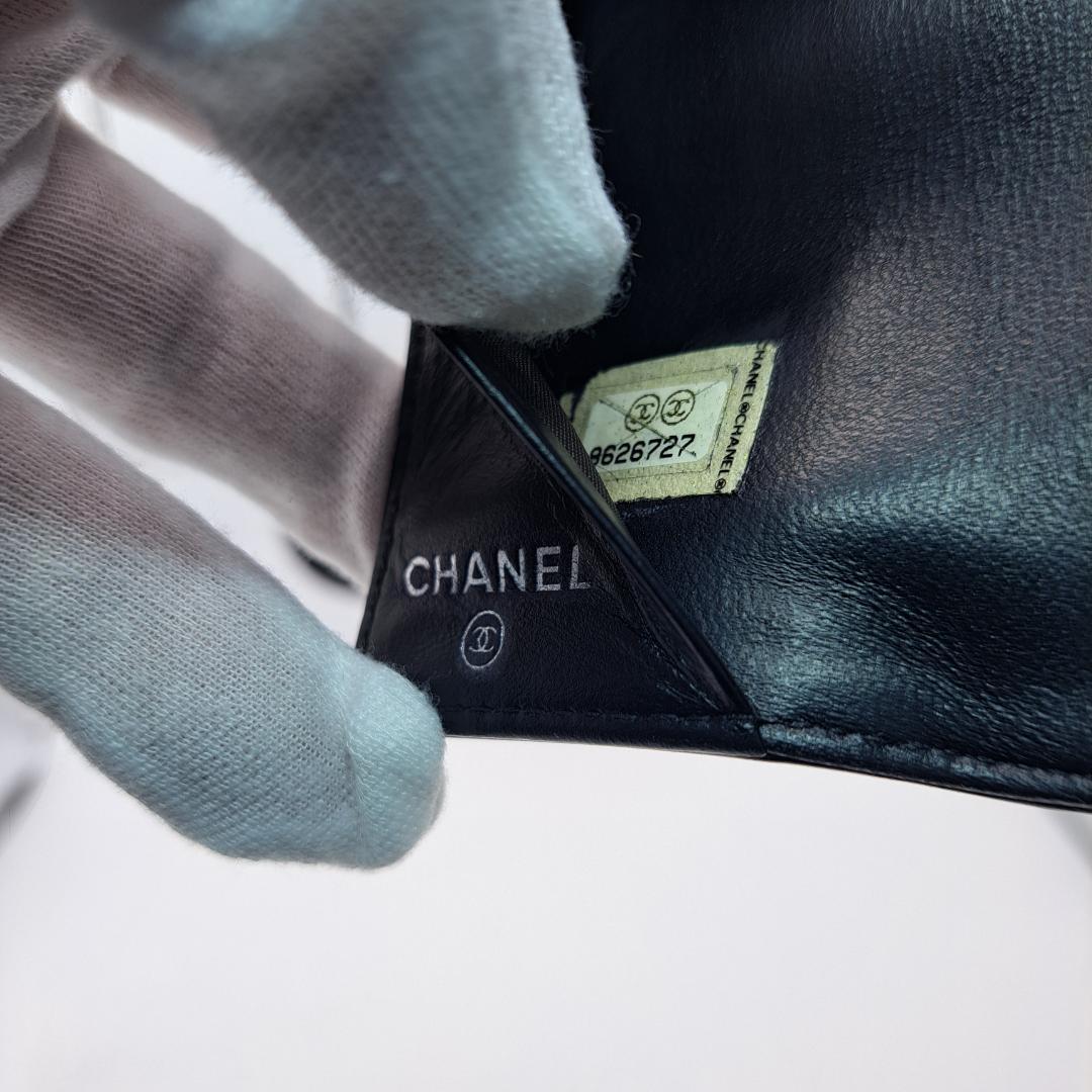 CHANEL　高級感あり　キーケース　エンメル　ブラック