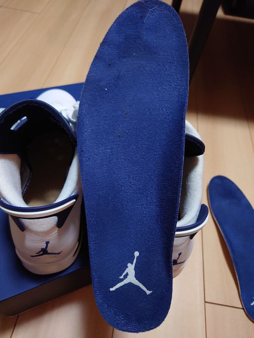 AIR JORDAN 6　ホワイト/ミッドナイトネイビー　29cm