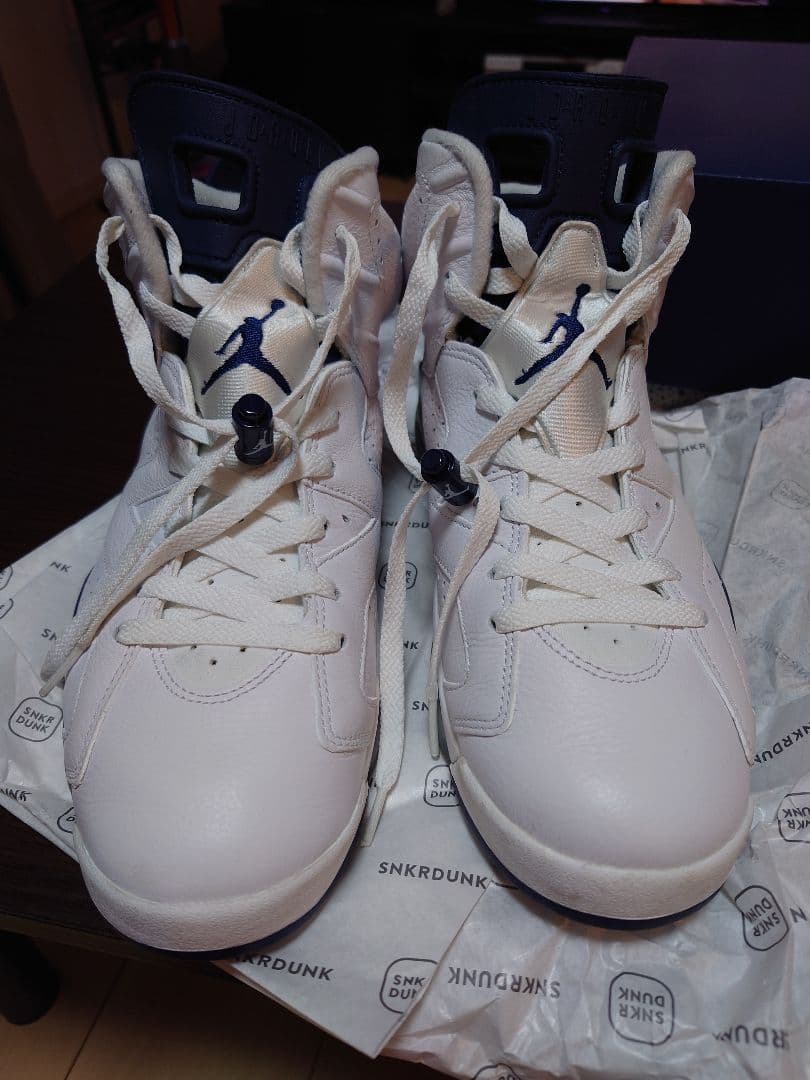 AIR JORDAN 6　ホワイト/ミッドナイトネイビー　29cm