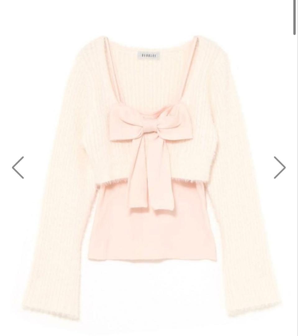 bubbles リボンニットアンサンブル