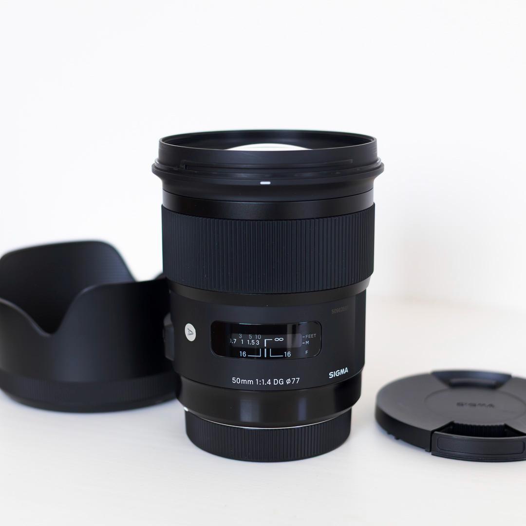 Sigma 50mm F1.4 DG HSM Canon用 保護フィルター付