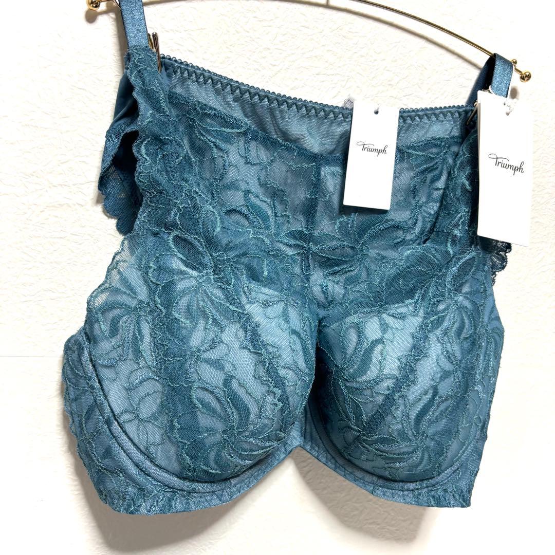 D75L 天使のブラ スリムライン582 ブラ＆ショーツ Green