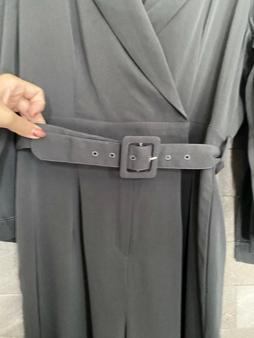 etoll. スリットスリーブオールインワンパンツドレス 結婚式 長袖